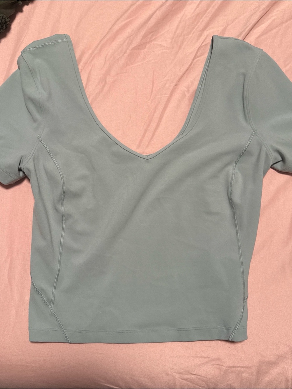lululemon athletica Light Sage Scoop-Neck Crop Top